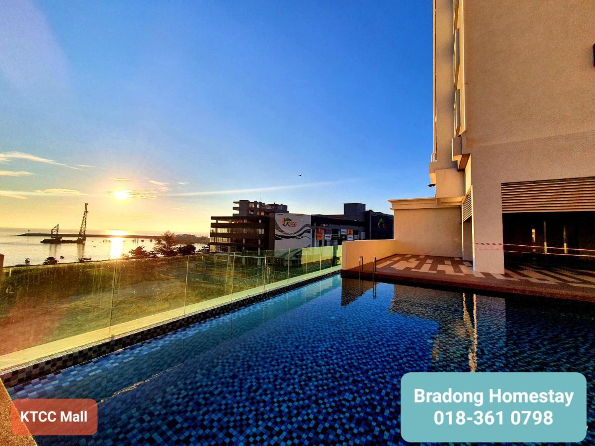 Bradong Homestay - Musllm Only, 3 Queen Bedrooms, Seaview, Infinity Pool, Gym, Near Drawbridge & Ktcc Mall Kuala Terengganu Extérieur photo